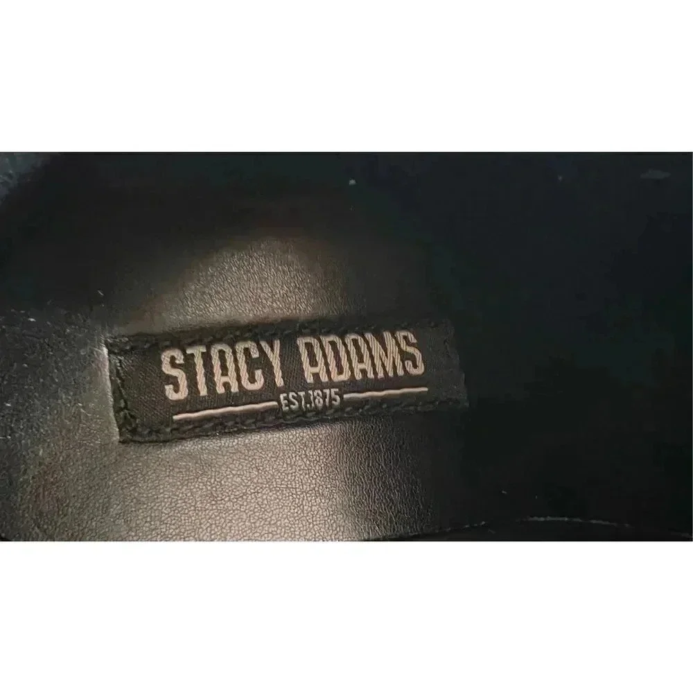 Stacy Adams Boys Black Faux Leather Austin Uniform Oxford Dress Shoes‎ Size 13M